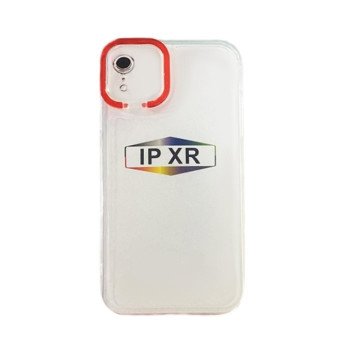 Fashion Candy Color With Colored Frame Camera For Iphone XR - Color: Red