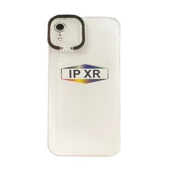Fashion Candy Color With Colored Frame Camera For Iphone XR - Color: Black