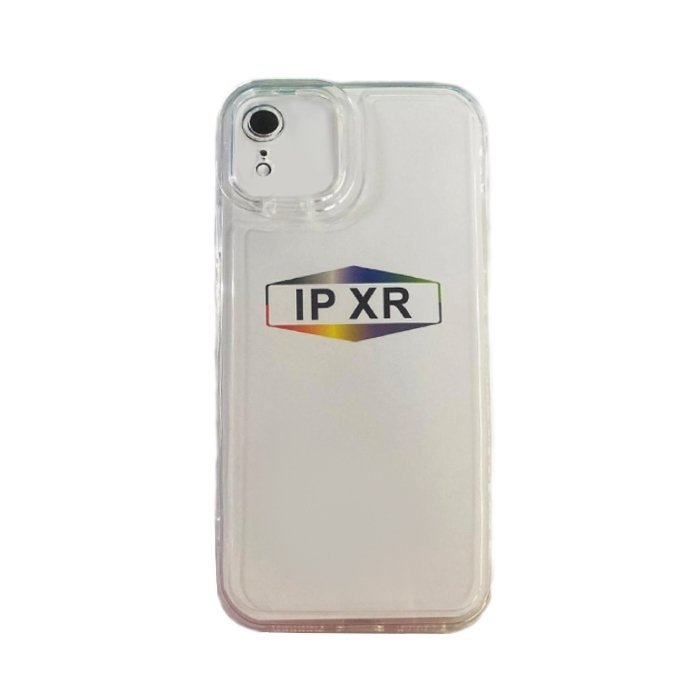 Fashion Candy Color With Colored Camera Flame For Iphone XR - Color: White