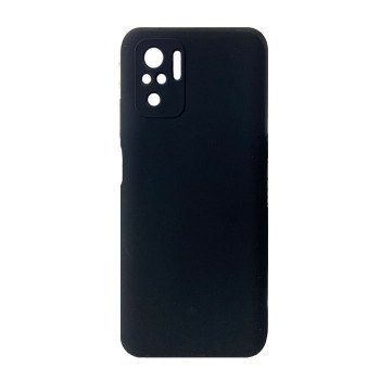 Soft HQ Silicone Back Case for Xiaomi Redmi Note 10S - Color : Black