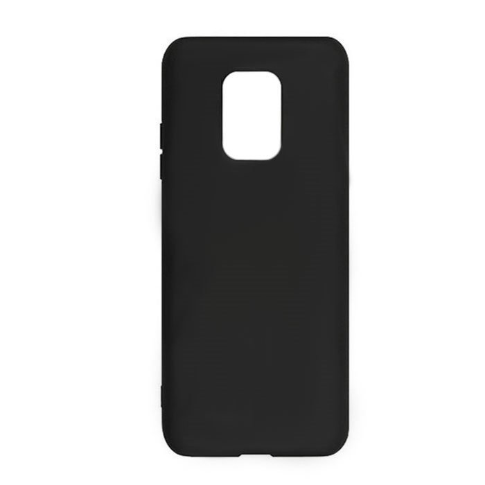 Soft Silicone Back Case for Xiaomi Redmi Note 9 Pro - Color : Black