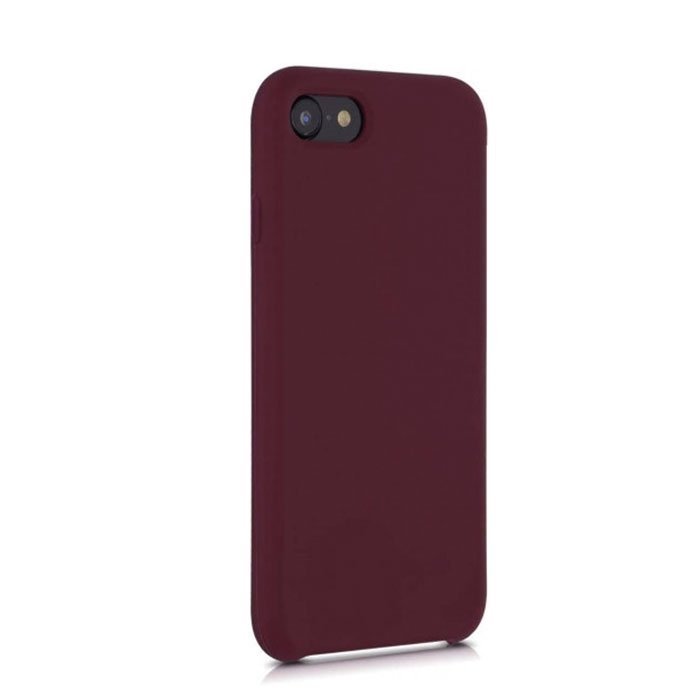 Soft HQ Silicone Back Case for iPhone 7 - Color: Burgundy
