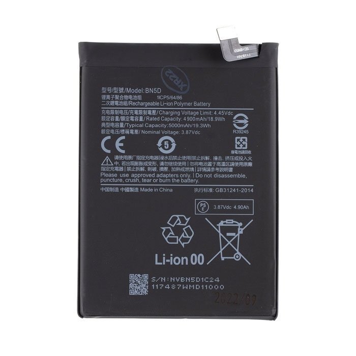 Battery Compatible BN5D for Xiaomi Redmi Note 11S 5000mAh