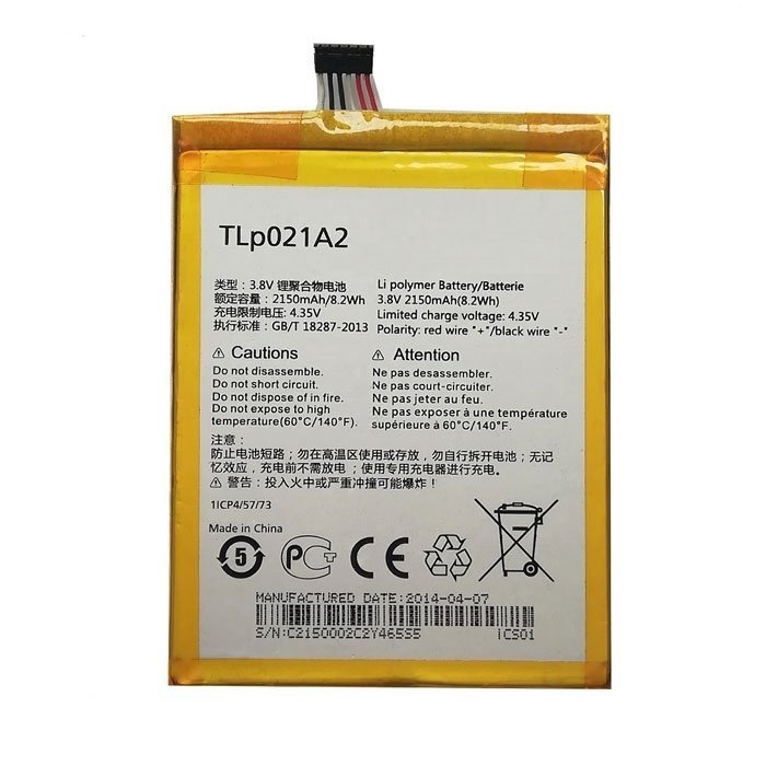 Battery Compatible TLP032B2 For Alcatel One Touch Tab 7 - 2150mAh