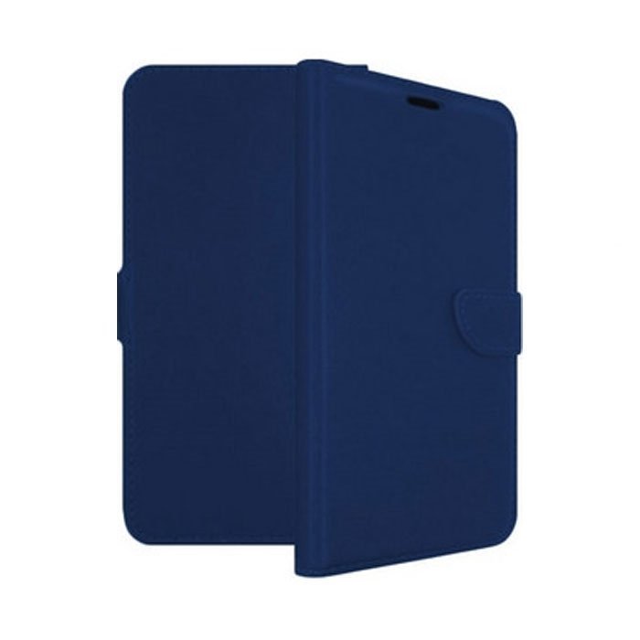 Leather Book Case with Clip for Xiaomi Poco X4 Pro - Color: Blue