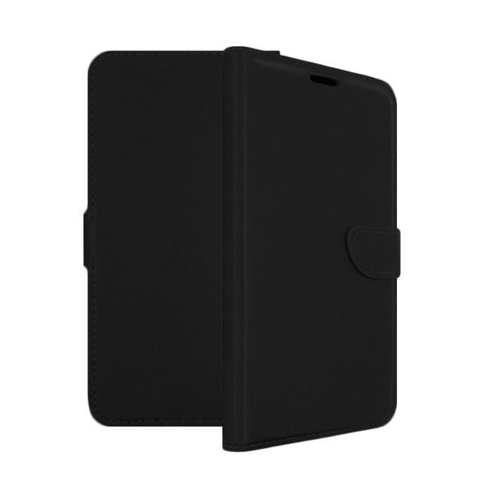 Leather Book Case with Clip for Xiaomi Redmi 10 - Color: Black