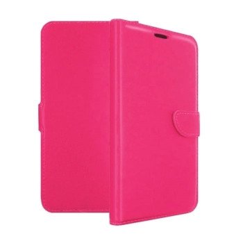 Stand Leather Wallet with Clip for Huawei P8 - Color: Pink
