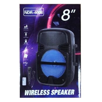 NDR-6008 Bluetooth Wireless Speaker 8 Inch