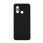 Silicone Back Case Soft For Xiaomi Redmi 12C - Color: Black