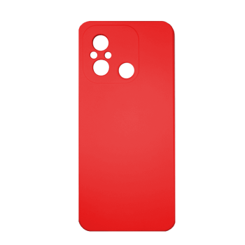 Silicone Back Case Soft For Xiaomi Redmi 12C - Color: Red