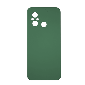 Silicone Back Case Soft For Xiaomi Redmi 12C - Color: Dark Green