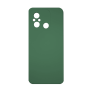 Silicone Back Case Soft For Xiaomi Redmi 12C - Color: Dark Green