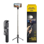 L03S Flexible Aluminum Wireless Remote Led Fill Light Selfie Stick Tripod - Μαύρο