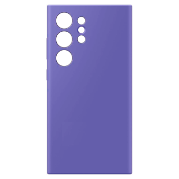 Soft Silicone Back Case For Samsung Galaxy S24 Ultra - Color : Purple