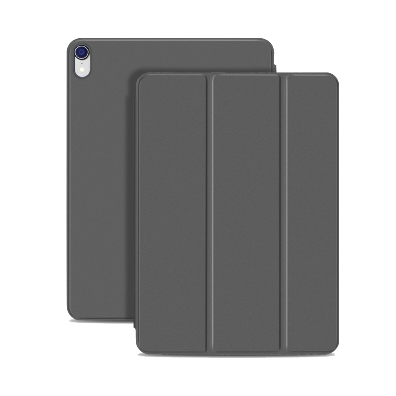 Slim Smart Tri-Fold Cover New Design HQ For Samsung Galaxy S9 Ultra X910/X916 - Color: Grey