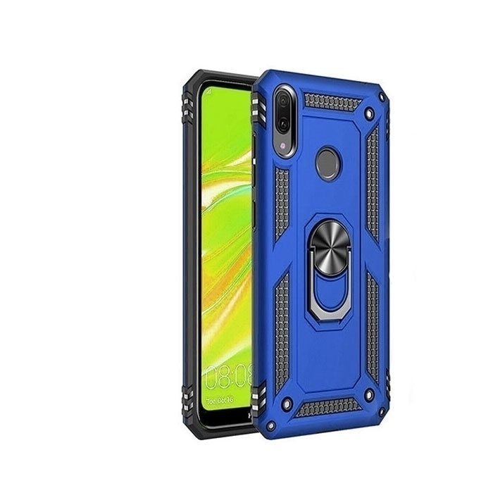 Motomo Tough Armor With Ring Case For iPhone 15 Plus - Color : Blue