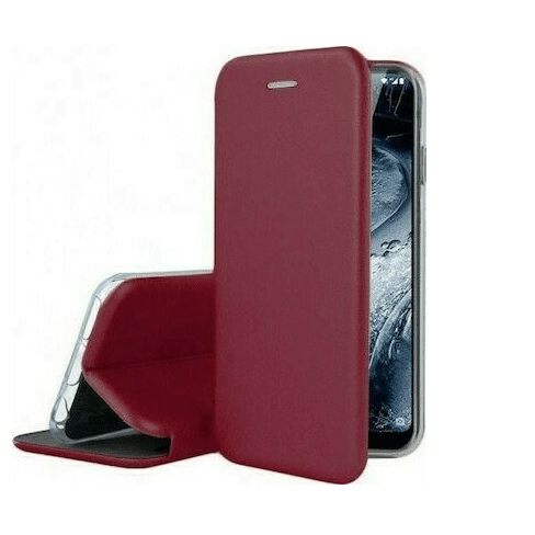 Smart Magnet Elegance Book For Apple iPhone 15 Plus - Color: Bordeaux