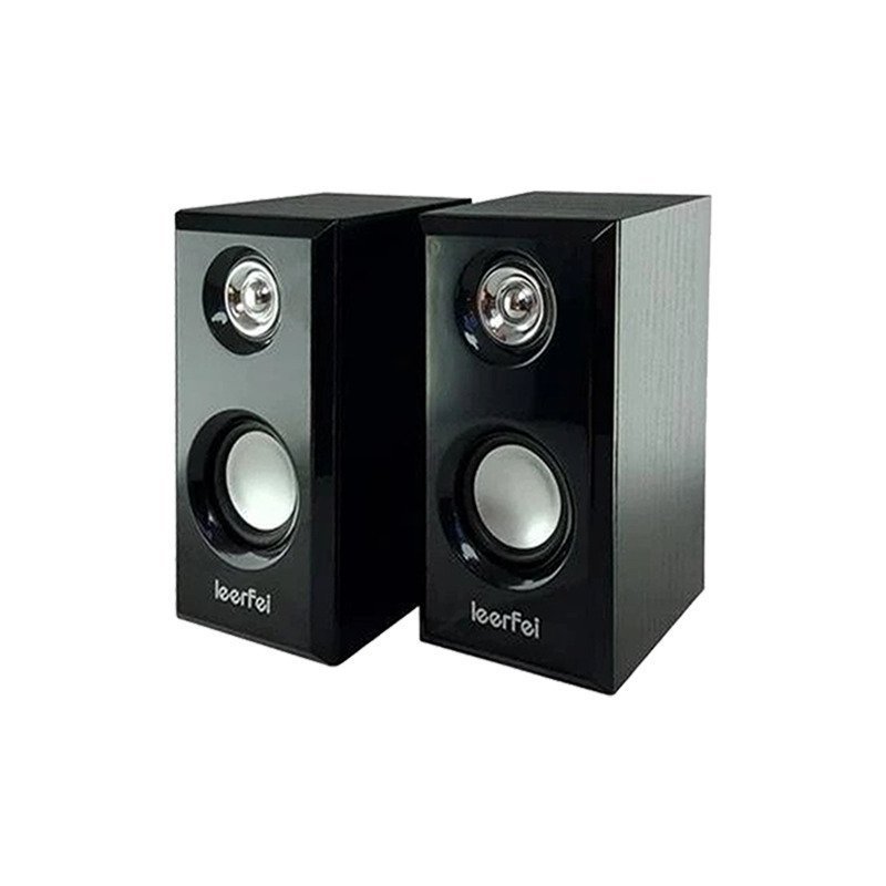 Leerfei Ηχεία Υπολογιστή YST -1014 3W με USB & Audio input -Black