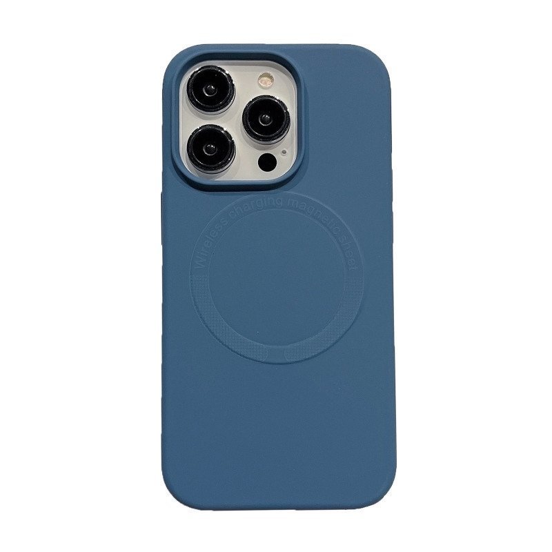 Back Cover Silicone Magsafe For Apple Iphone 13 - Color: Blue