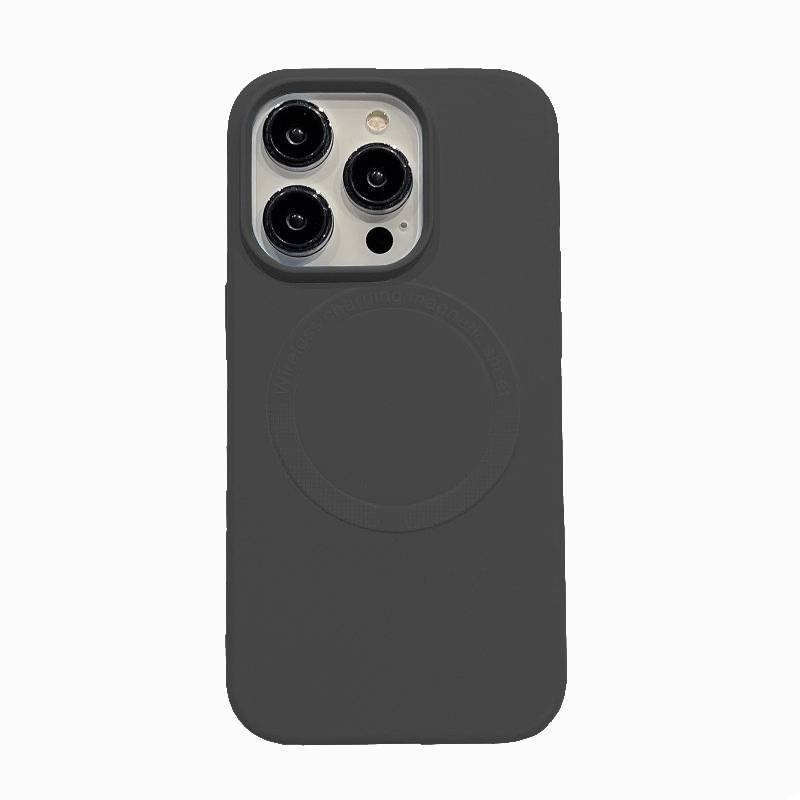 Back Cover Silicone Magsafe For Apple Iphone 14 Pro Max - Color: Grey