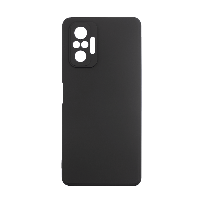 Soft Silicone Back Case For Xiaomi Redmi 10 - Color: Black