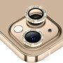 Camera Glass With Strass For Apple iPhone 13 Pro / 13 Pro Max - Color: Gold