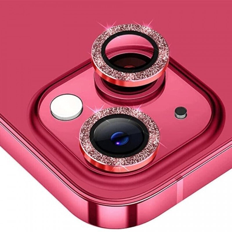 Camera Glass With Strass For Apple iPhone 13 Pro / 13 Pro Max - Color: Red