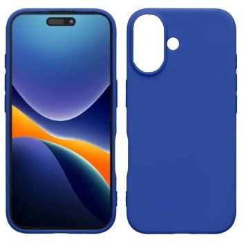 Θήκη Πλάτης Σιλικόνης Soft για Apple iPhone 16  Χρώμα-: Μπλε
