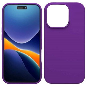 Θήκη Πλάτης Σιλικόνης Soft για Apple iPhone 16 Pro Max Χρώμα-: Λιλά