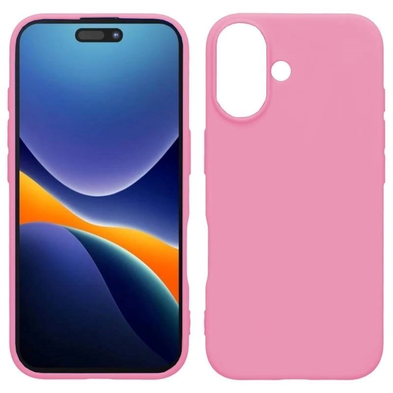Θήκη Πλάτης Σιλικόνης Soft για Apple iPhone 16  Χρώμα-: Ροζ