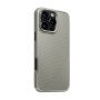 Piblu PL92 Phone Case Carbon Fiber Pattern Anti Fall Nonstick Fingerprint For Apple IPhone 16 Pro - Gold