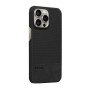 PIBLUE PL84 Leather Non Slip half Pack Phone Case For Apple IPhone 15 Pro Max - Black