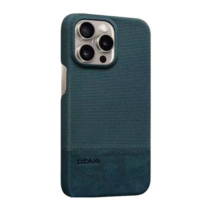 PIBLUE PL84 Leather Non Slip half Pack Phone Case For Apple IPhone 14 Pro - Dark Blue
