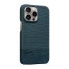 PIBLUE PL84 Leather Non Slip half Pack Phone Case For Apple IPhone 15 Pro Max - Dark Blue