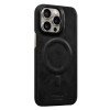 COBLUE CBSA28 Plain Leather Magnetic Wireless Charger Phone Case For APPLE IPHONE 13 PRO - BLACK
