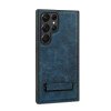 COBLUE CBSA24 LEATHER INCLUSIVE ANTI DROP STAND PHONE CASE FOR SAMSUNG GALAXY S22 - BLUE