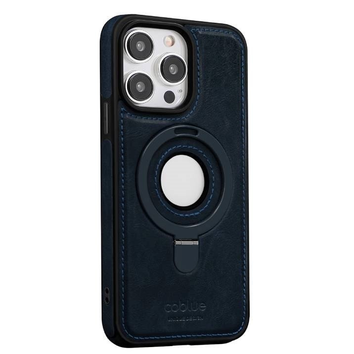 COBLUE CBSA26 INTEGRATED BRACKET MAGNETIC PHONE CASE FOR APPLE IPHONE 15 - BLUE