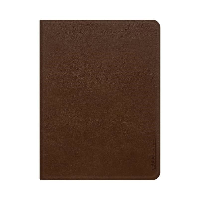 COBLUE CPB07 PLAIN LEATHER BRACKET CASE FOR APPLE IPAD AIR 13 2024 - BROWN