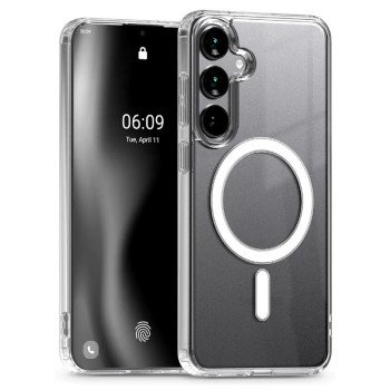 Back Cover Silicone Magsafe For Samsung Galaxy S24 Plus - Color: Clear