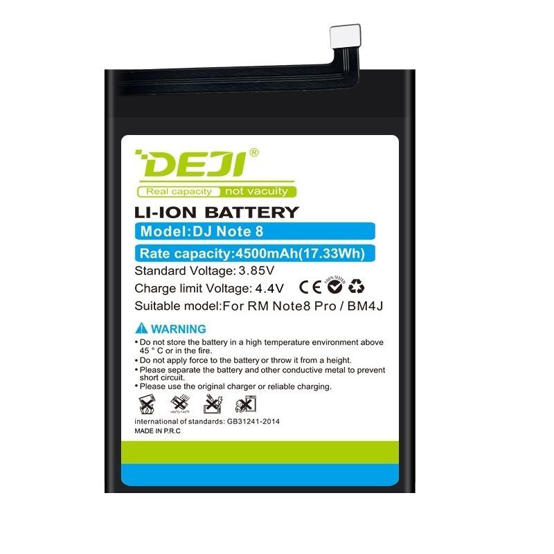 Deji Bm4J Oem Mobile Replacement Battery For Xiaomi Redmi Note 8 Pro - 4500Mah
