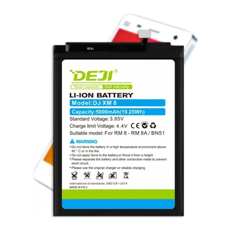 Deji Bn51 Oem Mobile Replacement Battery For Xiaomi Redmi 8 - 5000Mah