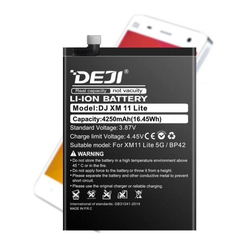 Deji Bp42 Oem Mobile Replacement Battery For Xiaomi 11 Lite (5G) - 4250Mah