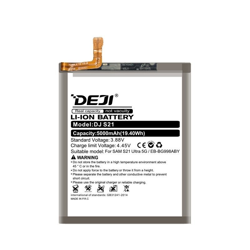 Deji Eb-Bg998Aby Oem Mobile Replacement Battery For Samsung Galaxy S21 Ultra 5G - 5000Mah