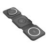 O-Lonnie HD02 Επιτραπέζια Αναδιπλούμενη Βάση Ασύρματης Φόρτισης 3-σε-1 15W Φόρτιση - Μαύρο