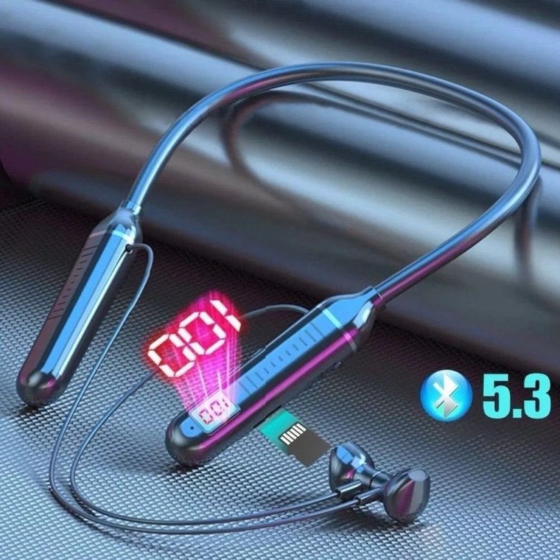 O-Lonnie N13 In-ear Bluetooth Handsfree Ακουστικά με Αντοχή στον Ιδρώτα Υποστηρίζεται κάρτα μνήμης - Μαύρο