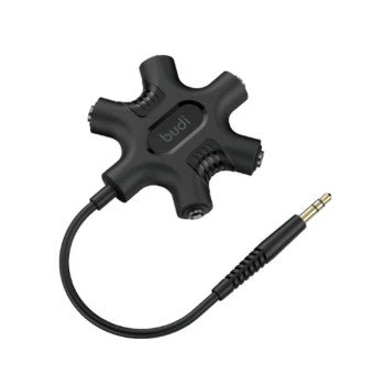 Budi DC106B - Ugreen Καλώδιο TRRS 3.5mm male - 3.5mm female Μαύρο 0.2m (30620) - Μαύρο - copy