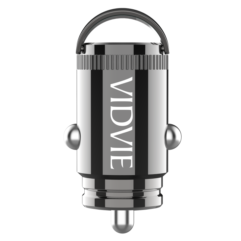 Vidvie CC524C-T Φορτιστής Αυτοκινήτου με 33W Θύρα USB-A Και 30W Θύρα USB Type-C με καλώδιο Type-C - Μαύρο