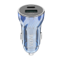 Vidvie CC531 Φορτιστής Αυτοκινήτου με 30W Θύρα USB-A Και 18W Θύρα USB Type-C με καλώδιο Type-C - Μπλε