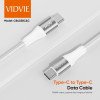 Vidvie CB4038C&C 60W Καλώδιο Φόρτισης και Μεταφοράς Δεδομένων TYPE C Σε TYPE C - Χρώμα: Λέυκο
