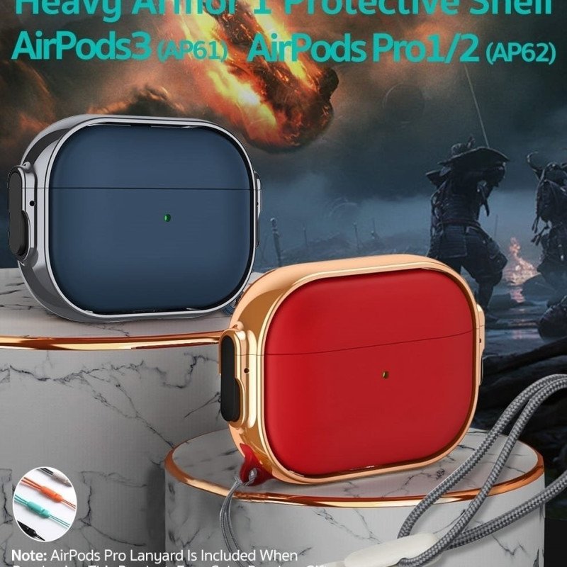 COTECi AP-66 Heavy Armor Προστατευτική Θήκη Ακουστικά για Apple AirPods Pro1/2  - Χρώμα: Πράσινο-Μαύρο